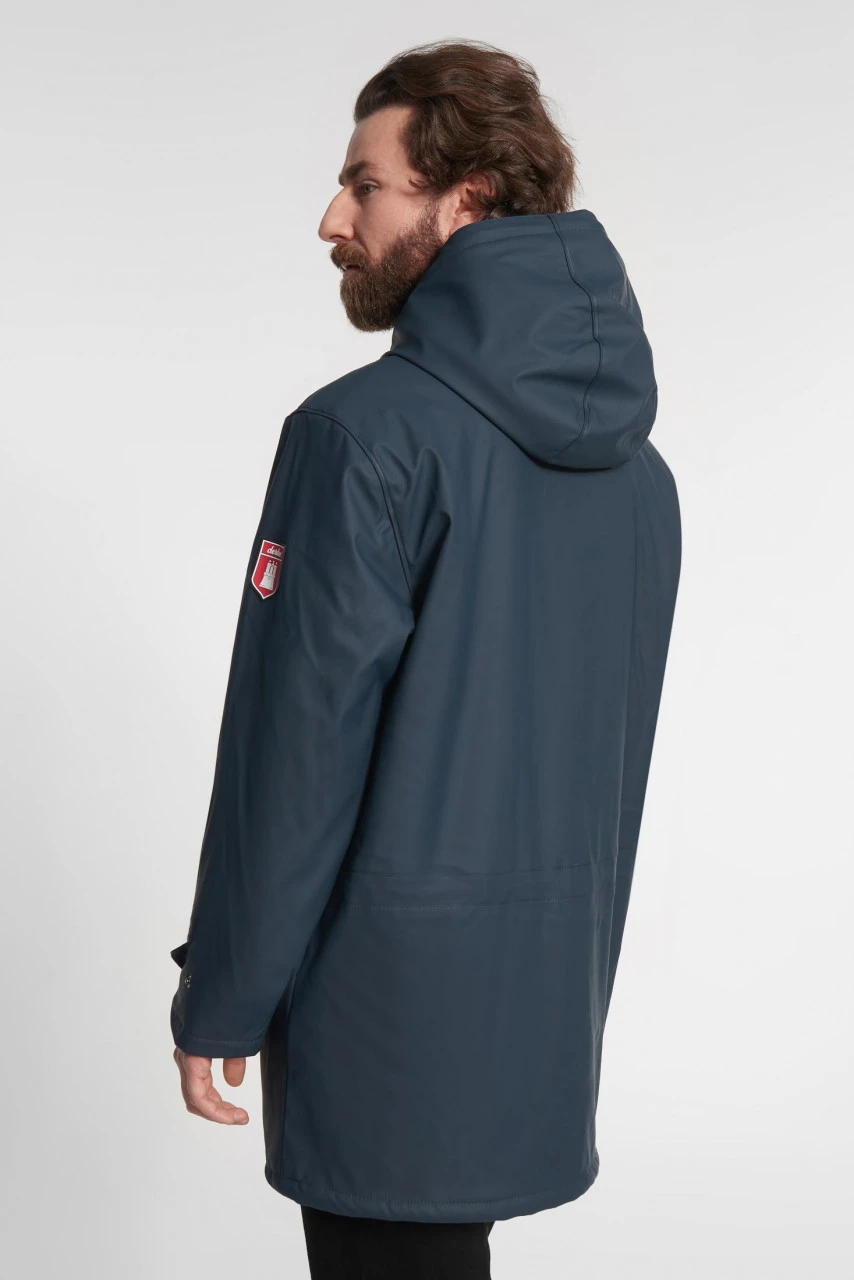 Derbe Trekholm Herren Regenjacke Blau Gefüttert 5 Derbe Trekholm Herren Regenjacke Blau Gefüttert - Image 3
