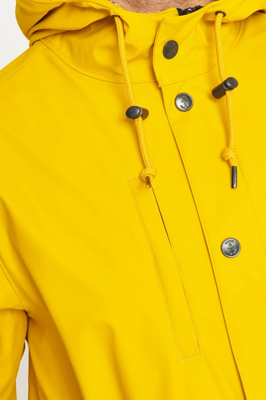 Derbe Passby Fisher Yellow Gelb Herren Regenjacke 8 Derbe Passby Fisher Yellow Gelb Herren Regenjacke - Image 6