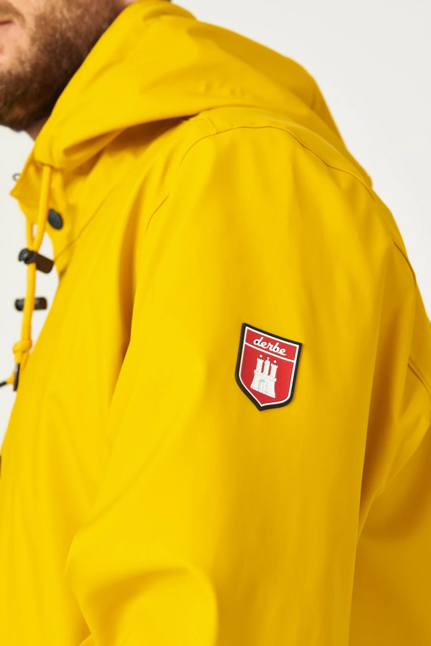Derbe Passby Fisher Yellow Gelb Herren Regenjacke 10 Derbe Passby Fisher Yellow Gelb Herren Regenjacke - Image 8