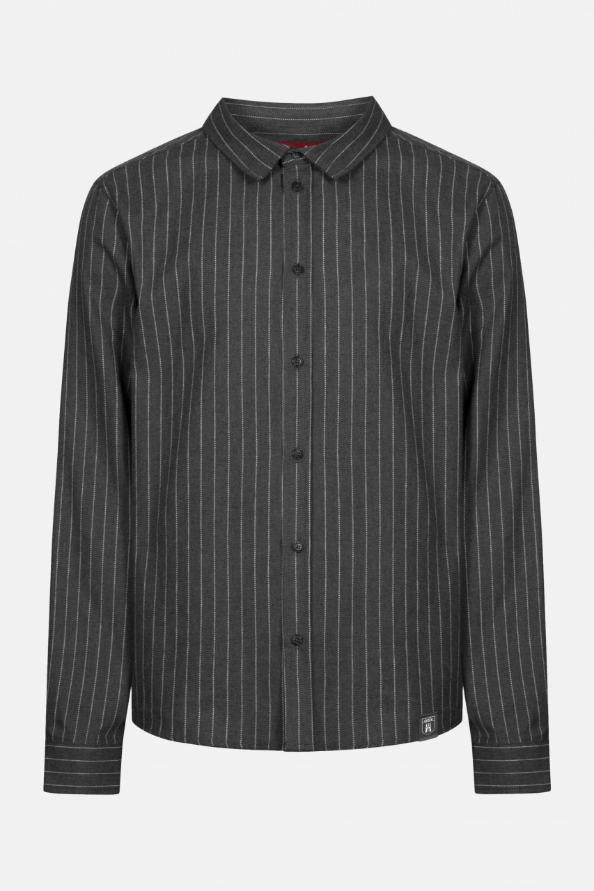 Derbe Feiner Zwirn Herren Hemd Pinstripe Grau Weiß Gestreift 3 Derbe Feiner Zwirn Herren Hemd Pinstripe Grau Weiß Gestreift