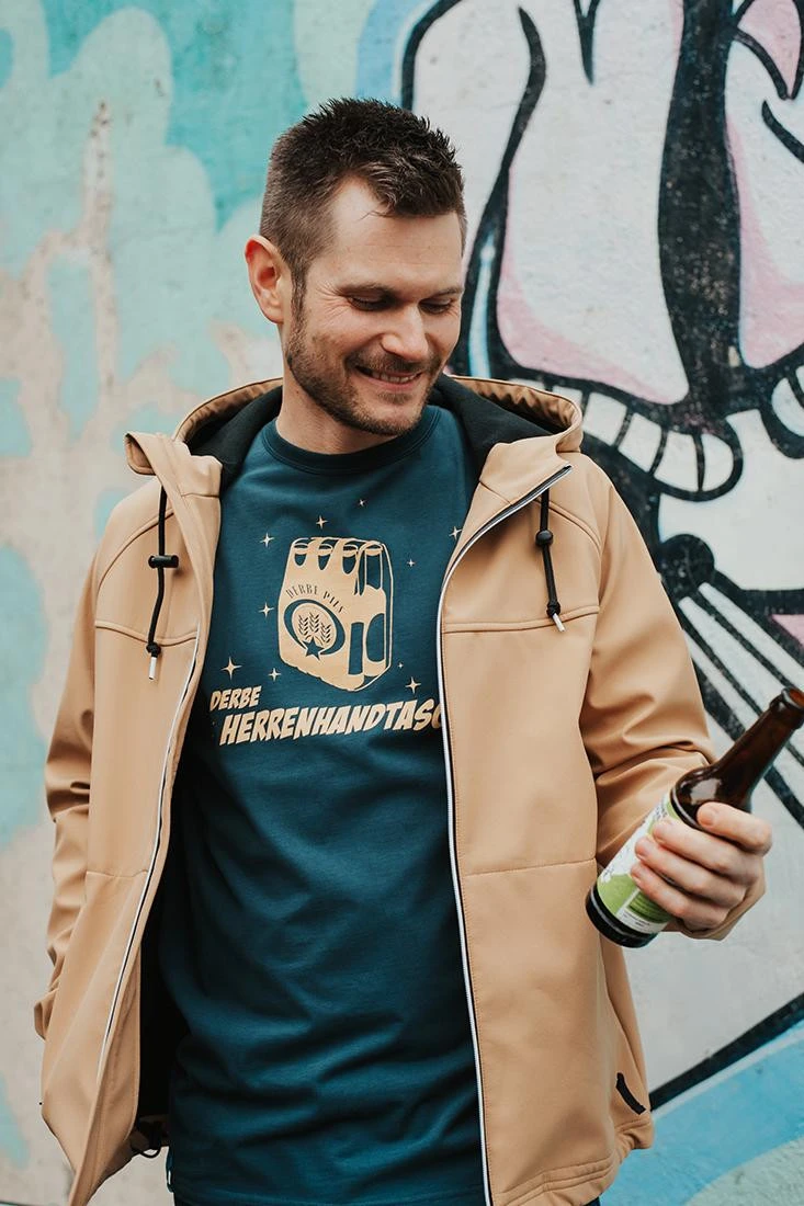 Derbe Herrenhandtasche Herren Shirt Navy Dunkelblau 5 Derbe Herrenhandtasche Herren Shirt Navy Dunkelblau - Image 3