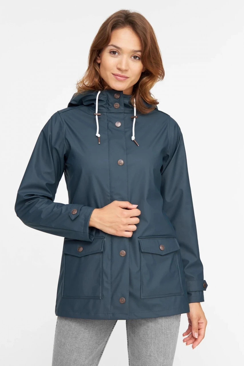 Derbe Pensby Fisher Navy Damen Regenjacke Blau 4 Derbe Pensby Fisher Navy Damen Regenjacke Blau - Image 2