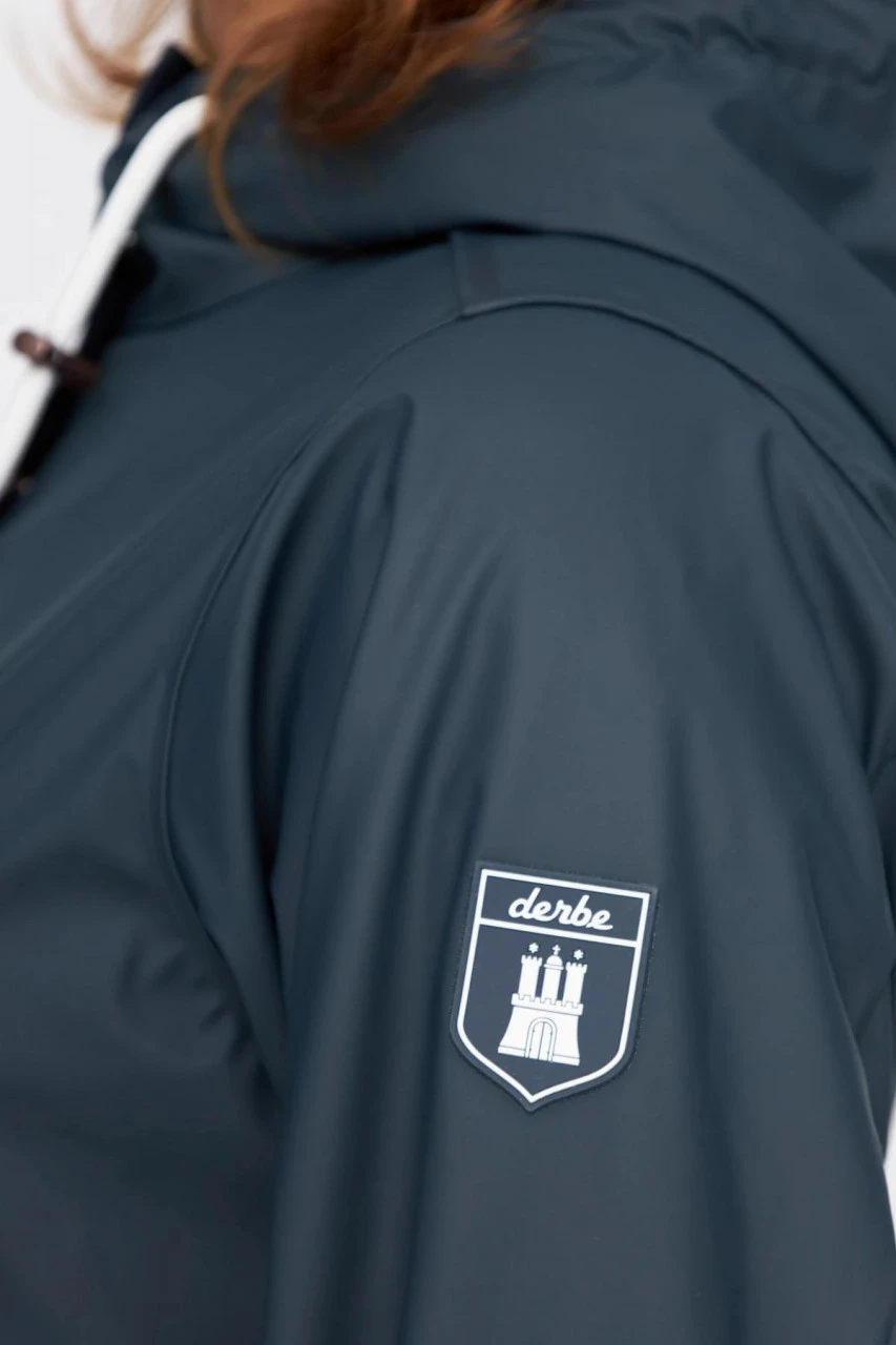 Derbe Pensby Fisher Navy Damen Regenjacke Blau 7 Derbe Pensby Fisher Navy Damen Regenjacke Blau - Image 5
