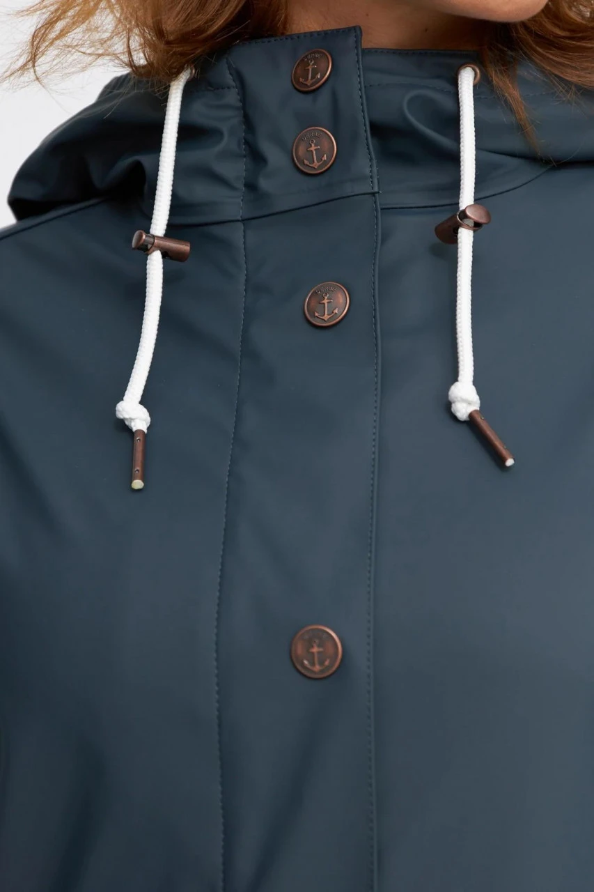 Derbe Pensby Fisher Navy Damen Regenjacke Blau 8 Derbe Pensby Fisher Navy Damen Regenjacke Blau - Image 6