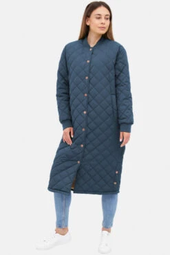 Derbe Quiltby Cozy Damen Jacke Navy Caramel Dunkelblau Gefüttert -Kleider Verkauf 13859 1 1280x1280