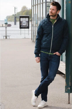 Derbe Quiltby Cozy Herren Jacke Navy Caramel Dunkelblau -Kleider Verkauf 13860 7 1280x1280