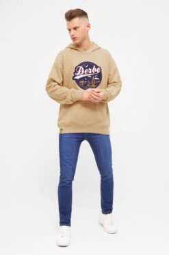 Derbe Hafenbrücke Herren Hoodie Caramel Ocker Hellbraun Kapuzenpullover -Kleider Verkauf 13872 2 1280x1280