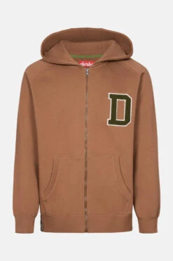 Derbe Herren Sweatjacke D Monks Robe Braun Kapuzenpullover Baumwolle Nachhaltig