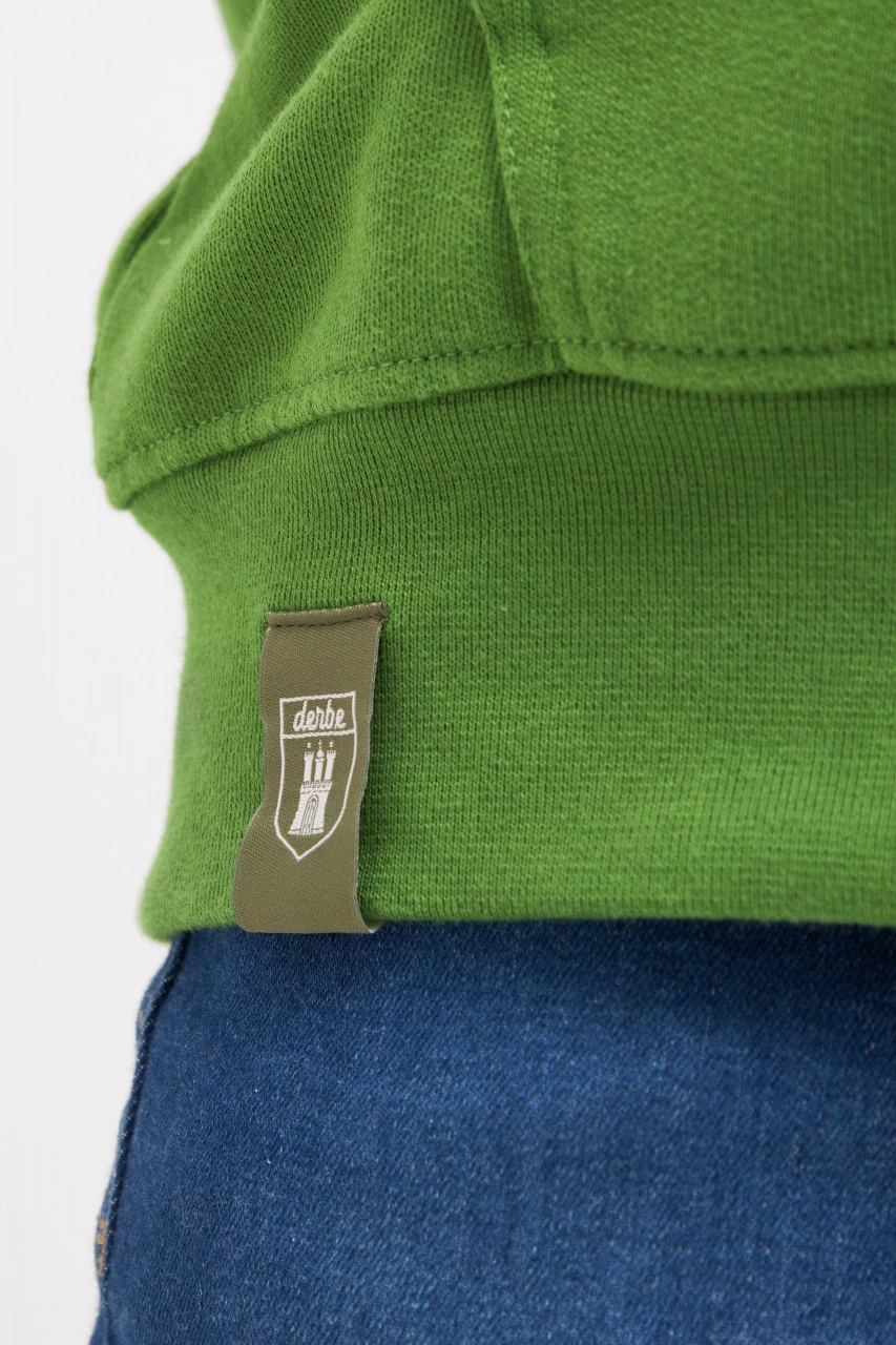 Derbe Herren Sweatjacke D Cactus Grün 9 Derbe Herren Sweatjacke D Cactus Grün - Image 7