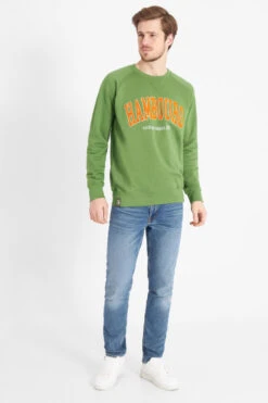 Derbe Herren Pullover Hambourg Cactus Grün Sweatshirt Baumwolle Nachhaltig -Kleider Verkauf 13875 2 1280x1280