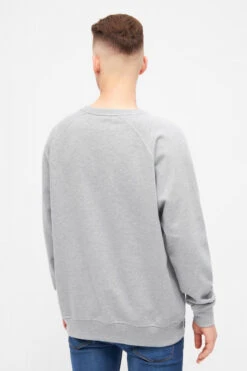 Derbe Hambourg Herren Pullover Grey Melange Grau Sweatshirt Baumwolle Nachhaltig -Kleider Verkauf 13876 3 1280x1280