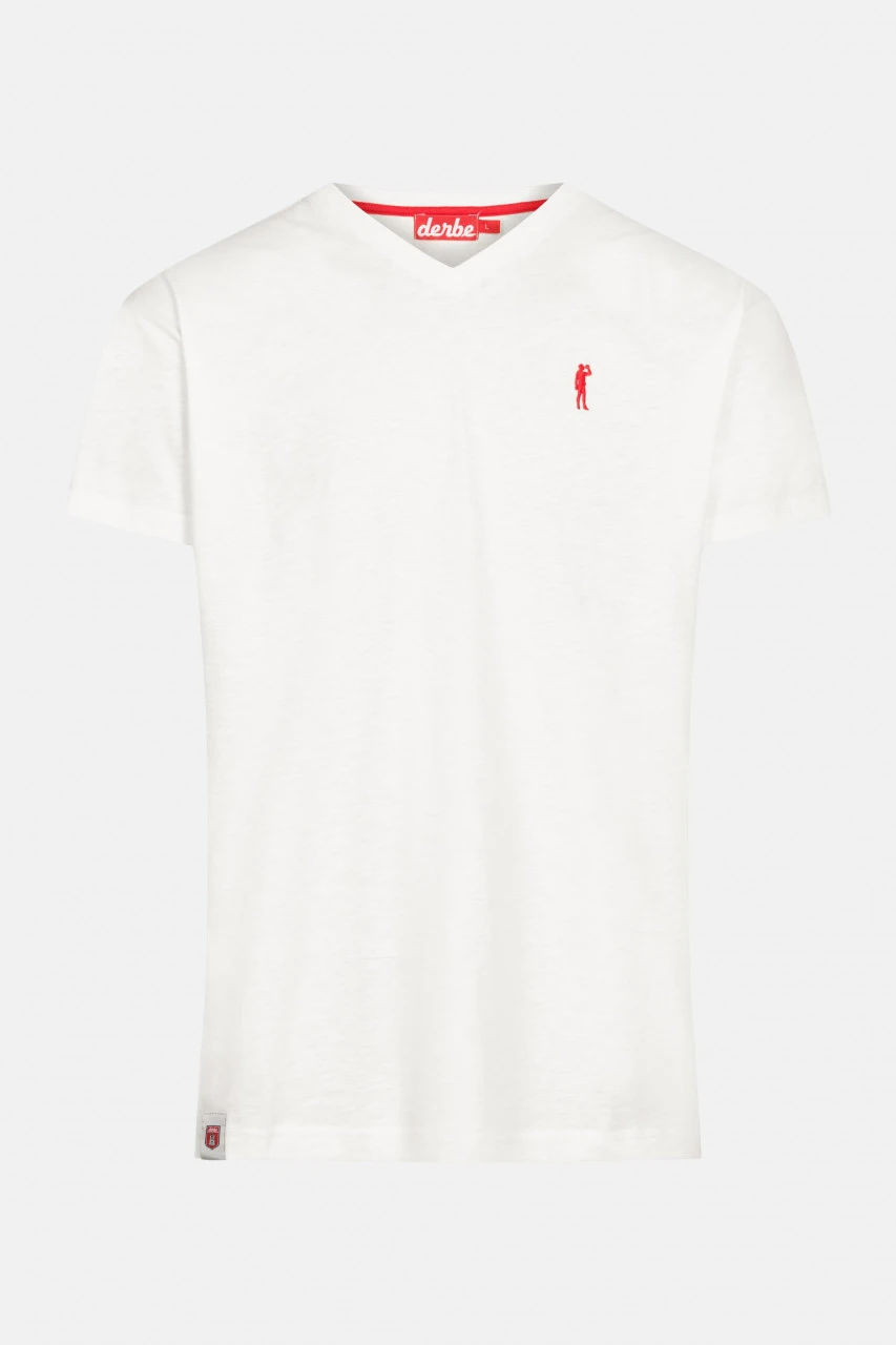 Derbe Basic Kippes Herren T-Shirt Weiß 3 Derbe Basic Kippes Herren T-Shirt Weiß