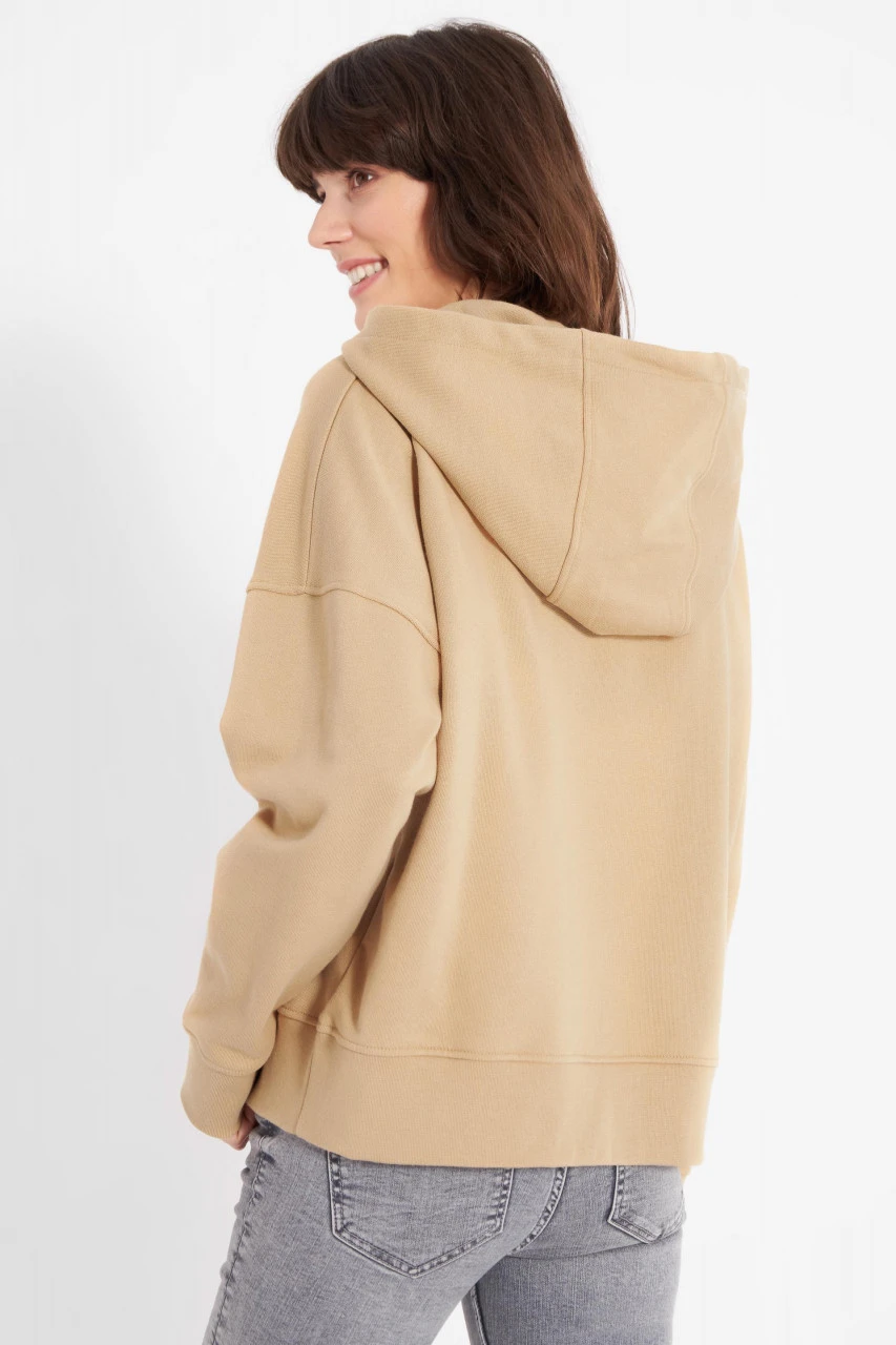 Derbe Hafenbrücke Hoodie Damen Pullover Caramel Ocker Hellbraun 6 Derbe Hafenbrücke Hoodie Damen Pullover Caramel Ocker Hellbraun - Image 4