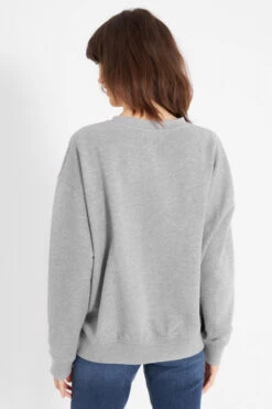 Derbe Hambourg Damen Pullover Oversize Grey Melange Grau Sweatshirt Baumwolle Nachhaltig -Kleider Verkauf 13894 3 1280x1280