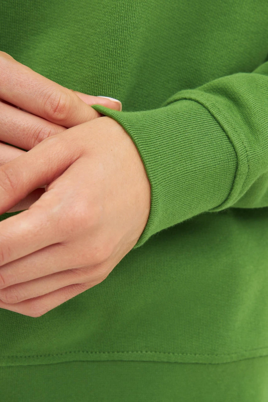 Derbe Hambourg Damen Pullover Oversize Cactus Grün Sweatshirt Baumwolle Nachhaltig 8 Derbe Hambourg Damen Pullover Oversize Cactus Grün Sweatshirt Baumwolle Nachhaltig - Image 6