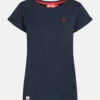 Derbe Basic Kippes Damen T-Shirt Navy Dunkelblau