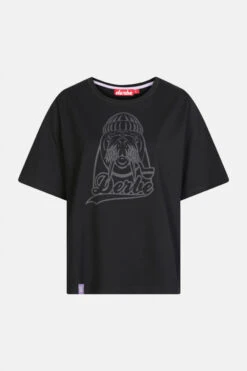 Derbe Walross Damen T-Shirt Oversize Black Schwarz