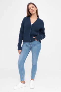 Derbe Cardie Gots Organic Damen Strickjacke Rippstrick Navy Dunkelblau 13 Derbe Cardie Gots Organic Damen Strickjacke Rippstrick Navy Dunkelblau -Kleider Verkauf 13976 2 1280x1280