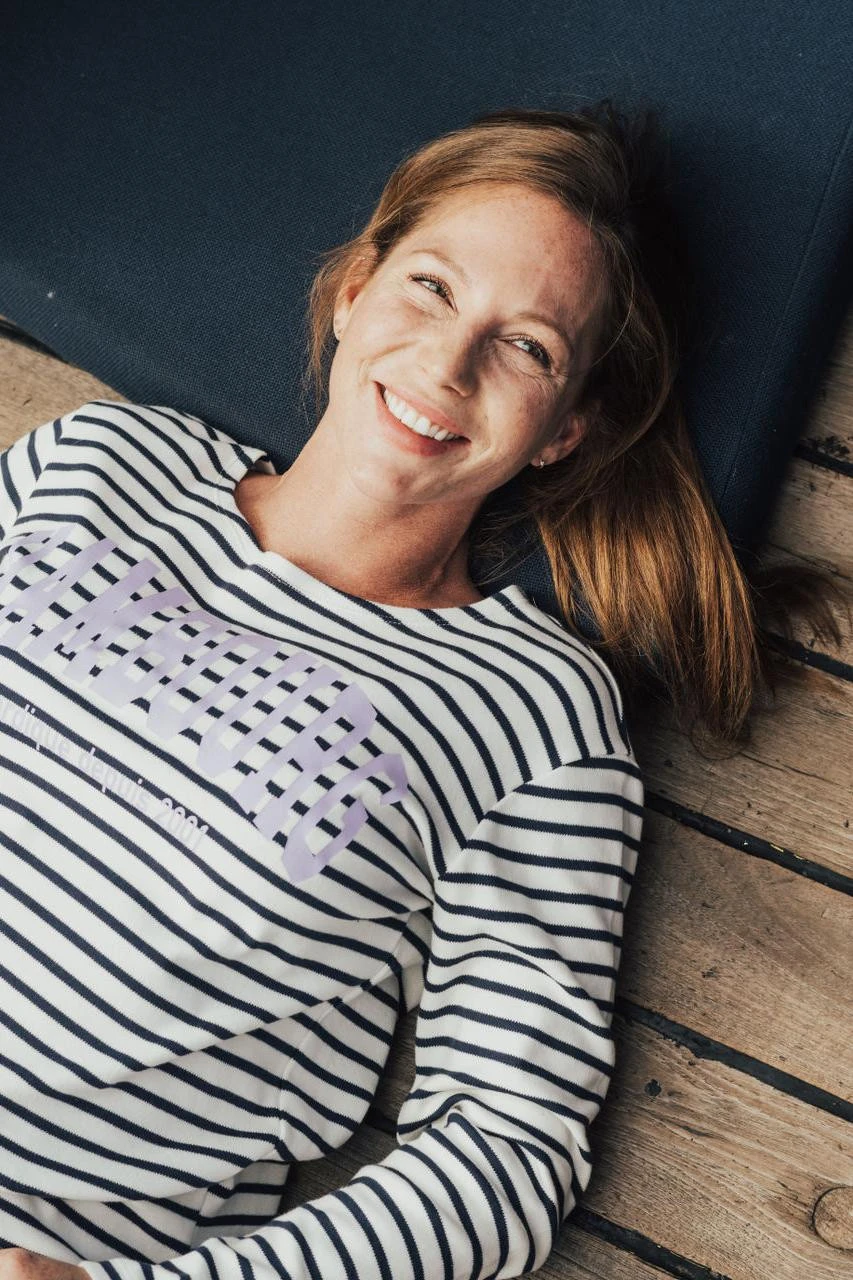 Derbe Hambourg Damen Langarmshirt Striped Offwhite Navy Beige Blau Gestreift 5 Derbe Hambourg Damen Langarmshirt Striped Offwhite Navy Beige Blau Gestreift - Image 4