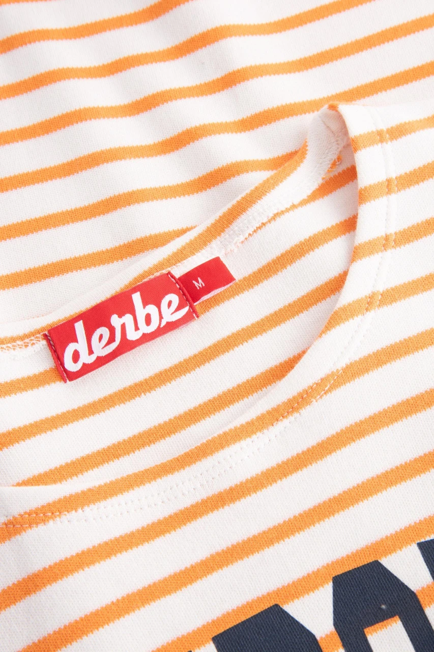 Derbe Hambourg Damen Langarmshirt Striped Offwhite Sun Orange Beige Gestreift 4 Derbe Hambourg Damen Langarmshirt Striped Offwhite Sun Orange Beige Gestreift - Image 2