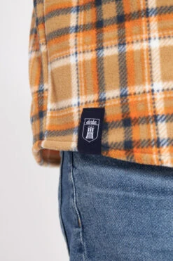 Derbe Tedholm Check Herren Langarmhemd Overshirt Braun Orange Kariert -Kleider Verkauf 14030 6 1280x1280