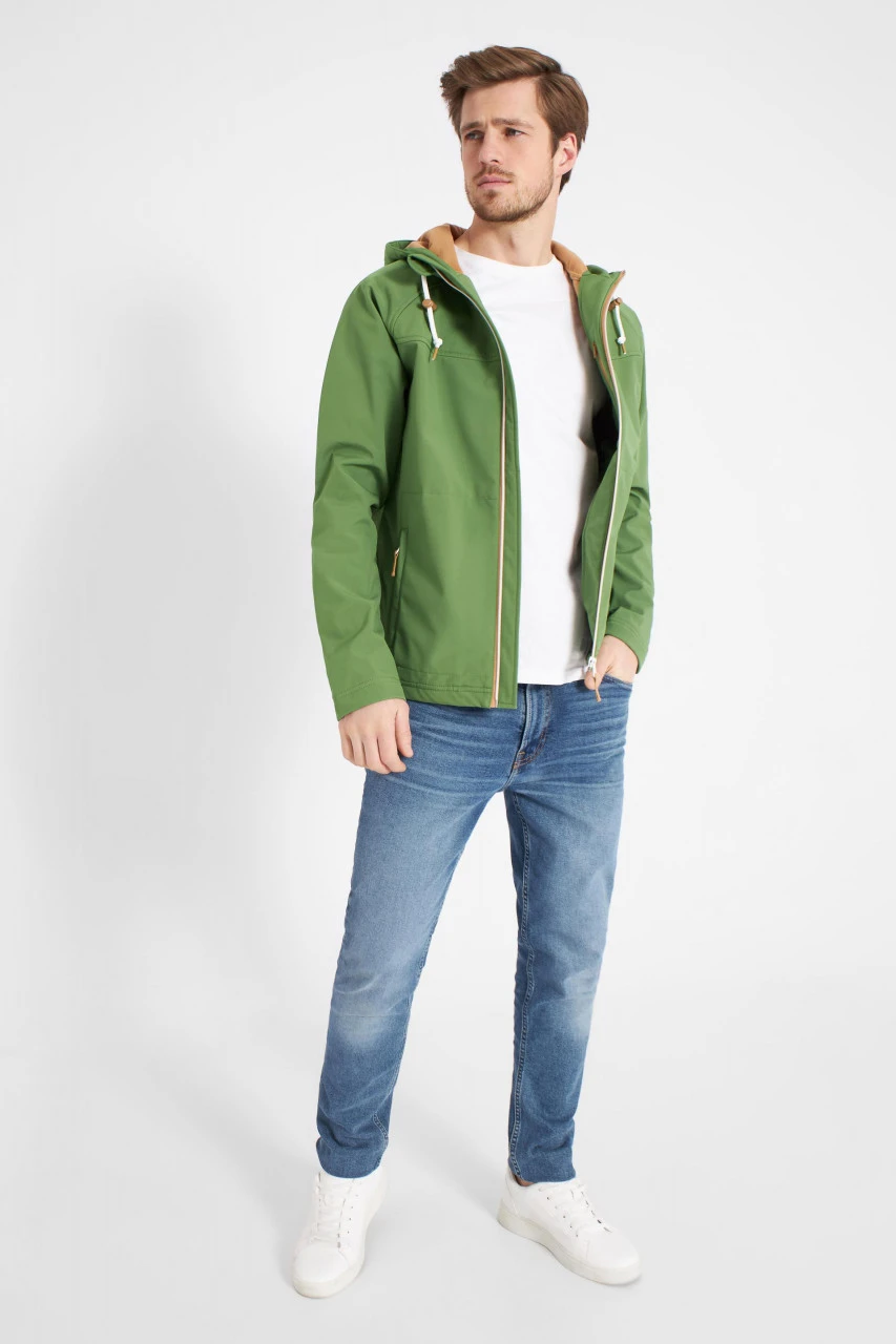 Derbe Isleby Herren Softshell Jacke Cactus Doe Grün Ocker 5 Derbe Isleby Herren Softshell Jacke Cactus Doe Grün Ocker - Image 3