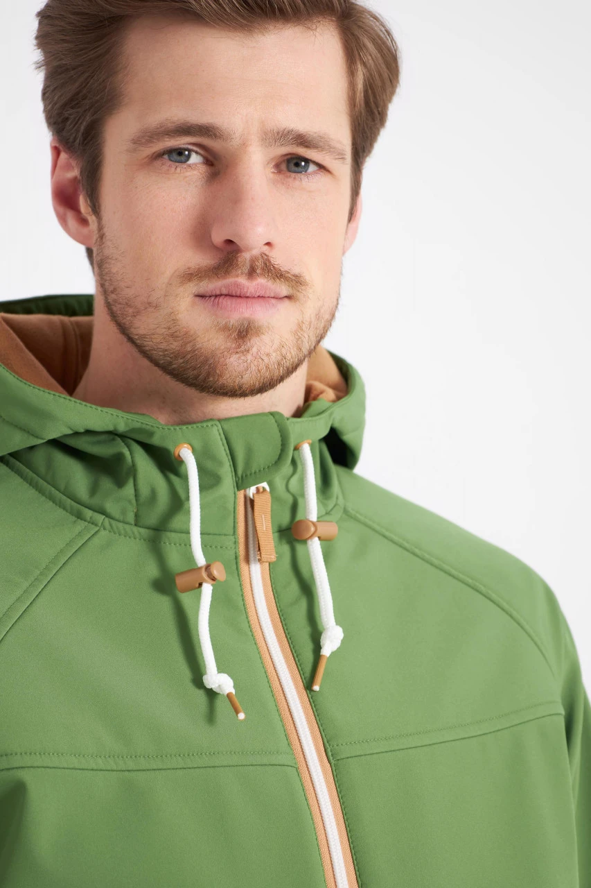 Derbe Isleby Herren Softshell Jacke Cactus Doe Grün Ocker 7 Derbe Isleby Herren Softshell Jacke Cactus Doe Grün Ocker - Image 5