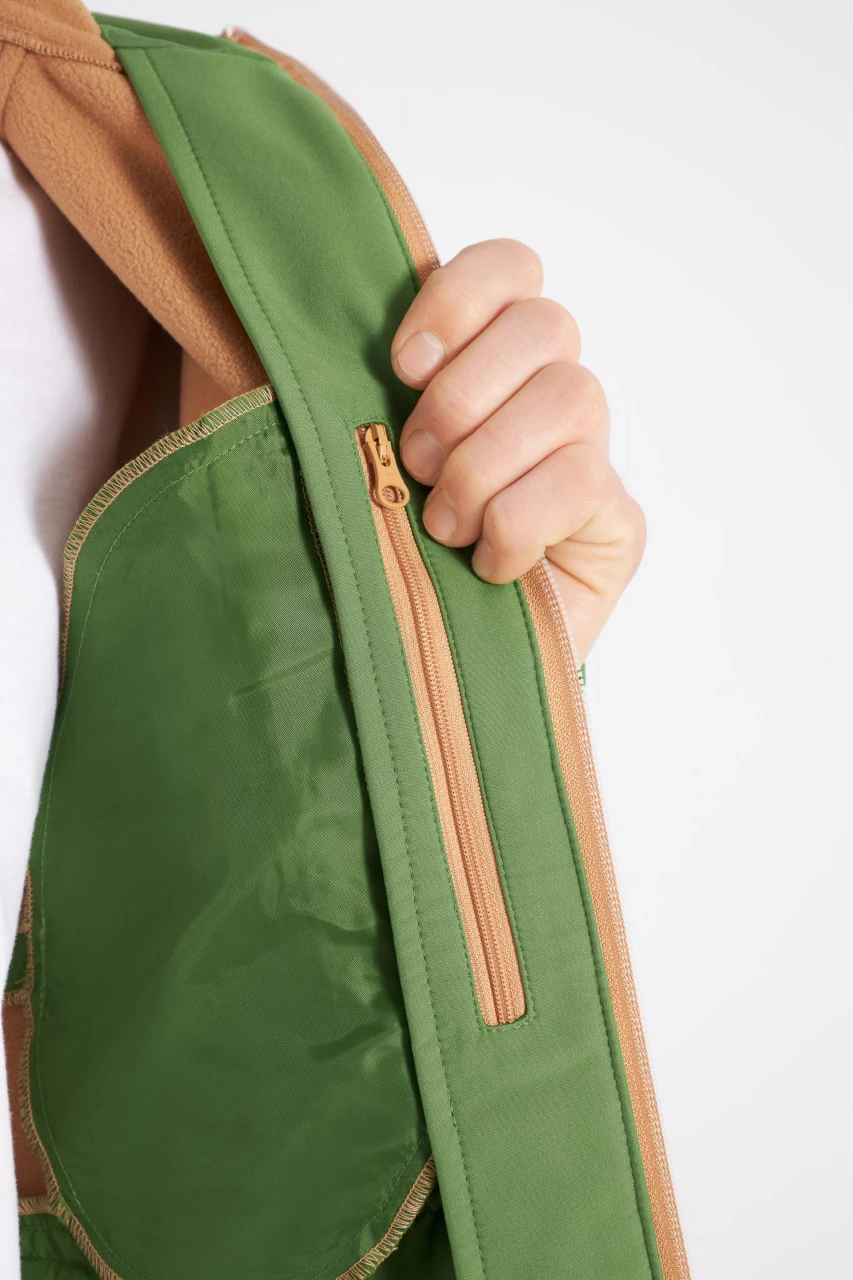 Derbe Isleby Herren Softshell Jacke Cactus Doe Grün Ocker 8 Derbe Isleby Herren Softshell Jacke Cactus Doe Grün Ocker - Image 6