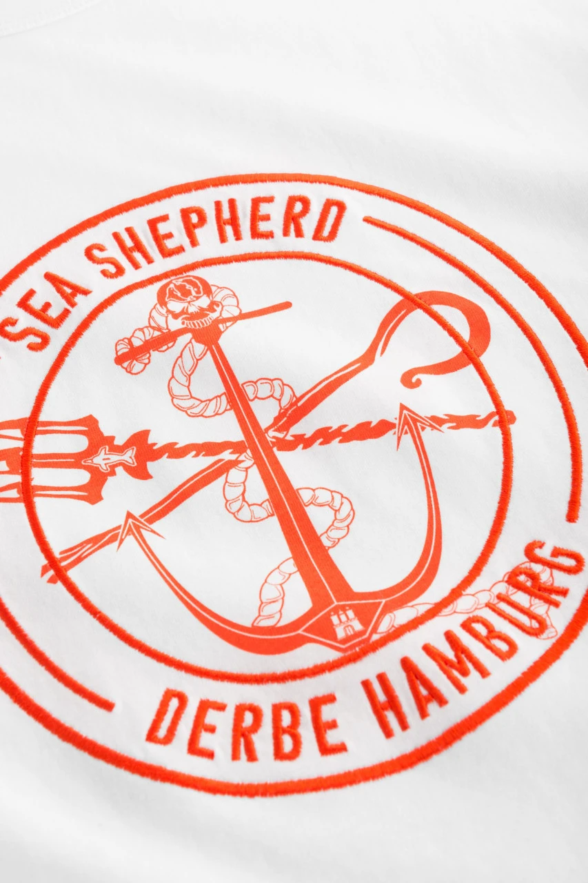 Derbe Barsch Sea Shepherd Gots Organic Herren Shirt White Weiß 4 Derbe Barsch Sea Shepherd Gots Organic Herren Shirt White Weiß - Image 2