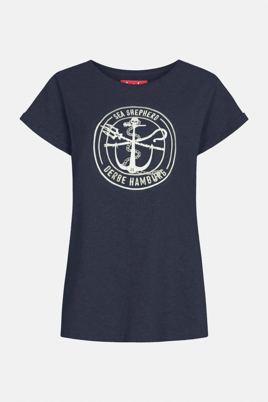 Derbe Barbe Sea Shepherd Gots Organic Damen Shirt Navy Dunkelblau 3 Derbe Barbe Sea Shepherd Gots Organic Damen Shirt Navy Dunkelblau