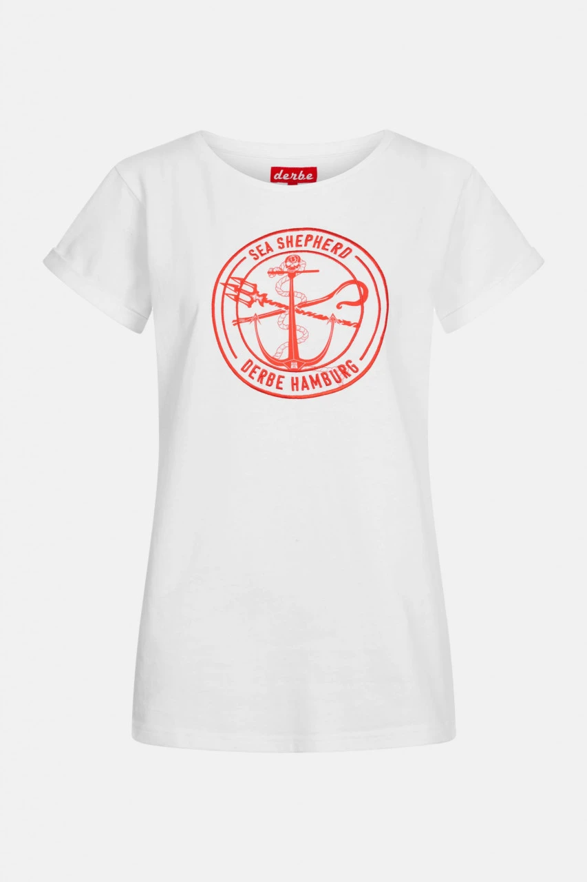 Derbe Barbe Sea Shepherd Gots Organic Damen Shirt White Weiß 3 Derbe Barbe Sea Shepherd Gots Organic Damen Shirt White Weiß