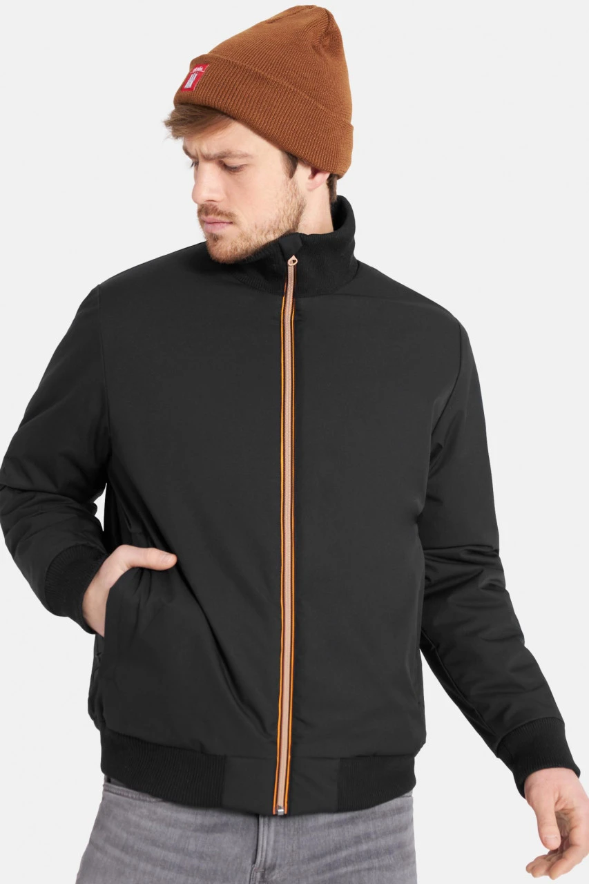 Derbe Thomsholm Herren Jacke Schwarz Black Caramel Beige 4 Derbe Thomsholm Herren Jacke Schwarz Black Caramel Beige - Image 2