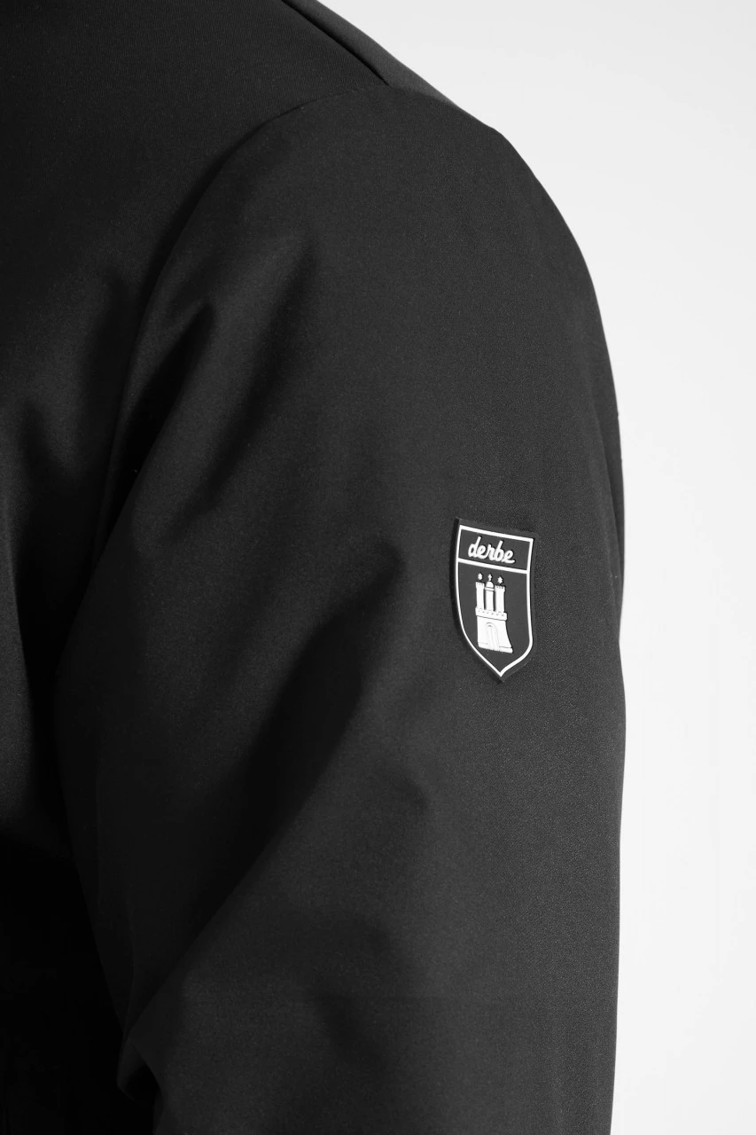 Derbe Thomsholm Herren Jacke Schwarz Black Caramel Beige 8 Derbe Thomsholm Herren Jacke Schwarz Black Caramel Beige - Image 6