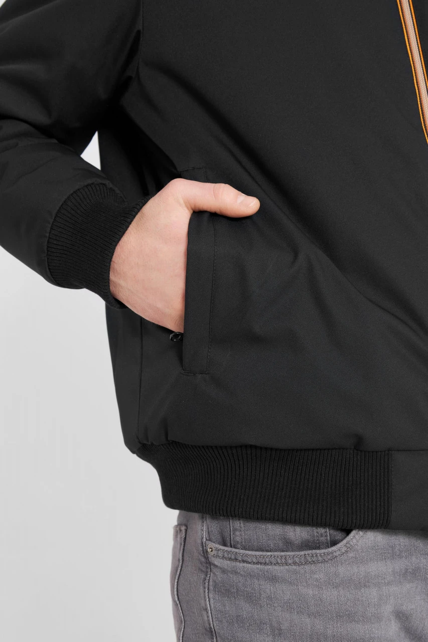 Derbe Thomsholm Herren Jacke Schwarz Black Caramel Beige 9 Derbe Thomsholm Herren Jacke Schwarz Black Caramel Beige - Image 7