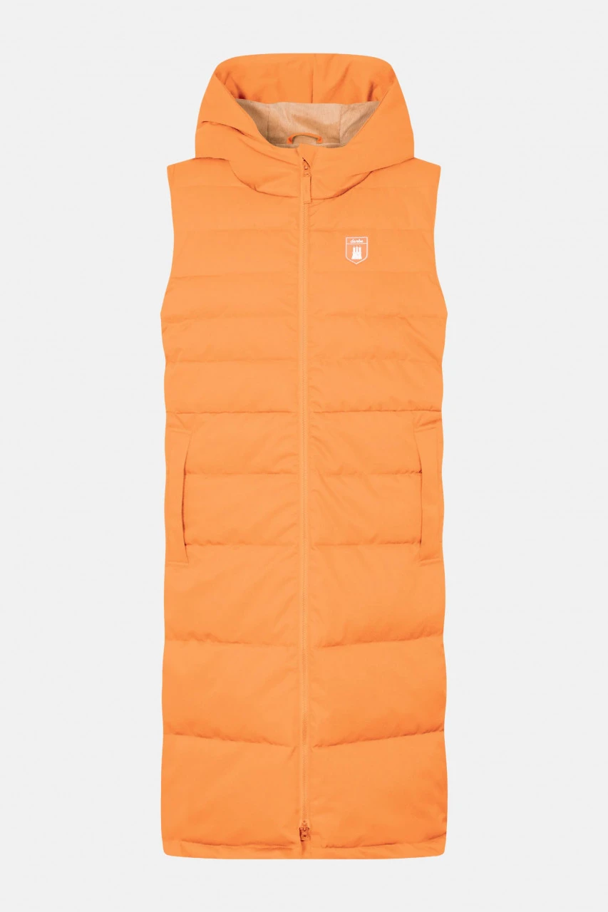 Derbe Vestholm Damen Weste Winterjacke Sun Orange Caramel Beige 3 Derbe Vestholm Damen Weste Winterjacke Sun Orange Caramel Beige