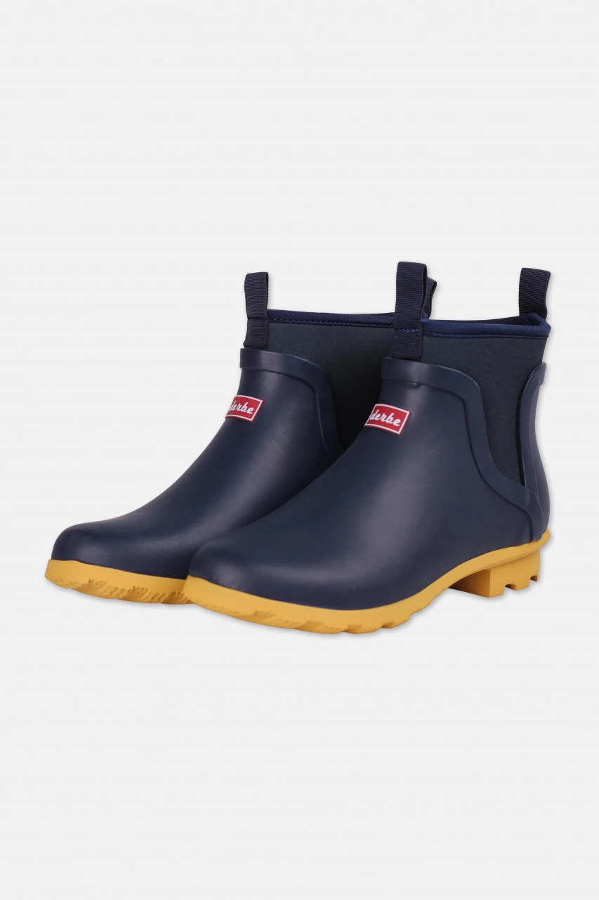 Derbe Duker Puuschen Damen Gummistiefel Marine Blau Chelsea Halbstiefel 3 Derbe Duker Puuschen Damen Gummistiefel Marine Blau Chelsea Halbstiefel