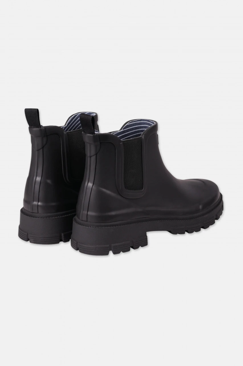 Derbe Gruffig Puuschen Damen Gummistiefel Schwarz Halbstiefel Chunky Chelsea Boots 4 Derbe Gruffig Puuschen Damen Gummistiefel Schwarz Halbstiefel Chunky Chelsea Boots - Image 2
