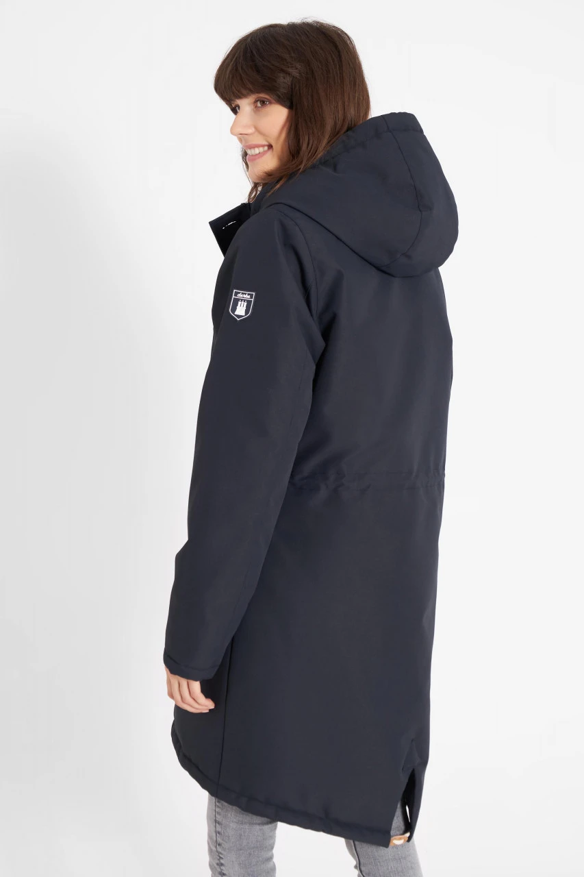 Derbe Friese Festholm Damen Winterjacke Navy Dunkelblau Check 6 Derbe Friese Festholm Damen Winterjacke Navy Dunkelblau Check - Image 4