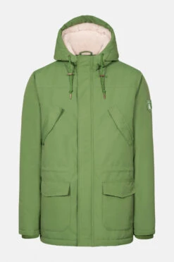 Derbe Friese Festholm Herren Winterjacke Cactus Grün Weiß Off White