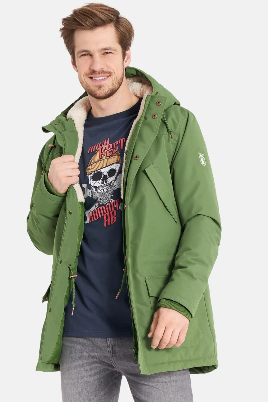 Derbe Friese Festholm Herren Winterjacke Cactus Grün Weiß Off White 5 Derbe Friese Festholm Herren Winterjacke Cactus Grün Weiß Off White - Image 3