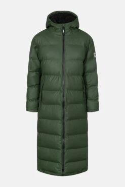 Derbe Interholm Long Cozy Damen Wintermantel Oliv Grün Kombu Green Black Puffer Jacket Teddy