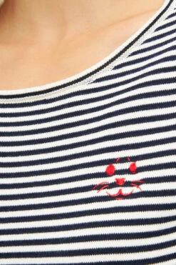 Derbe Robbenschnute Damen Pullover Gestreift Navy Dunkelblau Weiß Nachhaltig -Kleider Verkauf 14239 4 1280x1280