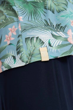 Derbe Hawa Allover Damen T-Shirt Blumen Türkis Rosa Forget Me Not Nachhaltig -Kleider Verkauf 14243 4 1280x1280