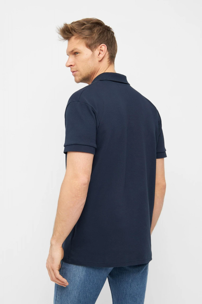 Derbe Feel Good Herren Polo Shirt Navy Dunkelblau Nachhaltig 5 Derbe Feel Good Herren Polo Shirt Navy Dunkelblau Nachhaltig - Image 3