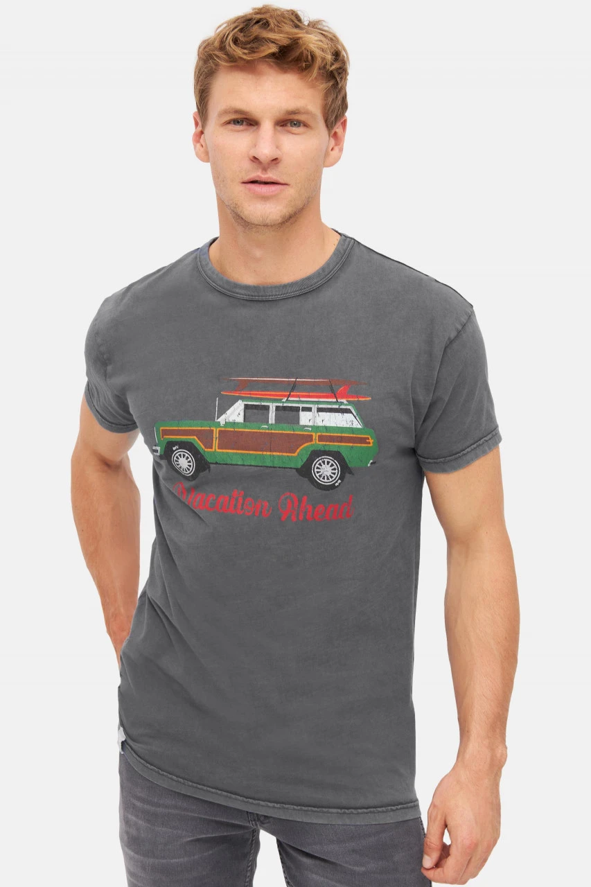 Derbe Vacar Herren T-Shirt Grau Schwarz Van 4 Derbe Vacar Herren T-Shirt Grau Schwarz Van - Image 2