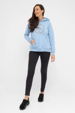 Derbe Peace Damen Hoodie Kapuzenpullover Hell Blau Forget Me Not Nachhaltig -Kleider Verkauf 14292 3 1280x1280