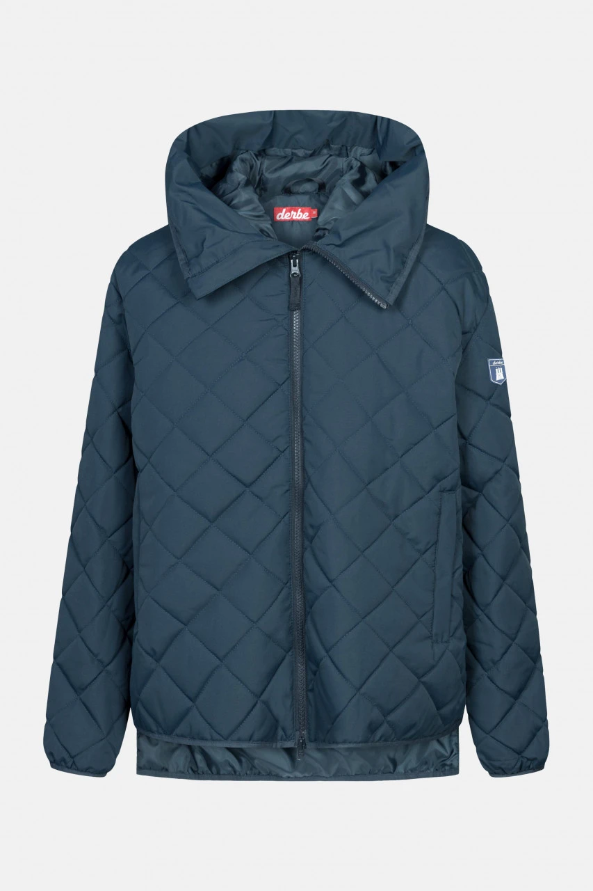 Derbe Quiltby Short Damen Jacke Navy Dunkelblau Nachhaltig 4 Derbe Quiltby Short Damen Jacke Navy Dunkelblau Nachhaltig - Image 2