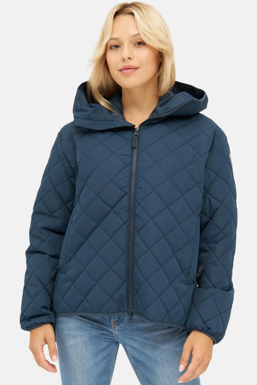 Derbe Quiltby Short Damen Jacke Navy Dunkelblau Nachhaltig 5 Derbe Quiltby Short Damen Jacke Navy Dunkelblau Nachhaltig - Image 3