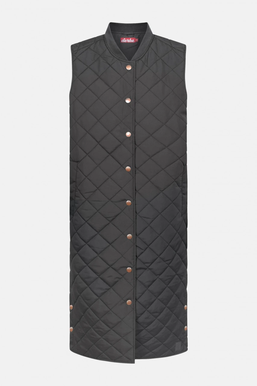 Derbe Quiltby Vest Damen Jacke Schwarz Black Nachhaltig 3 Derbe Quiltby Vest Damen Jacke Schwarz Black Nachhaltig
