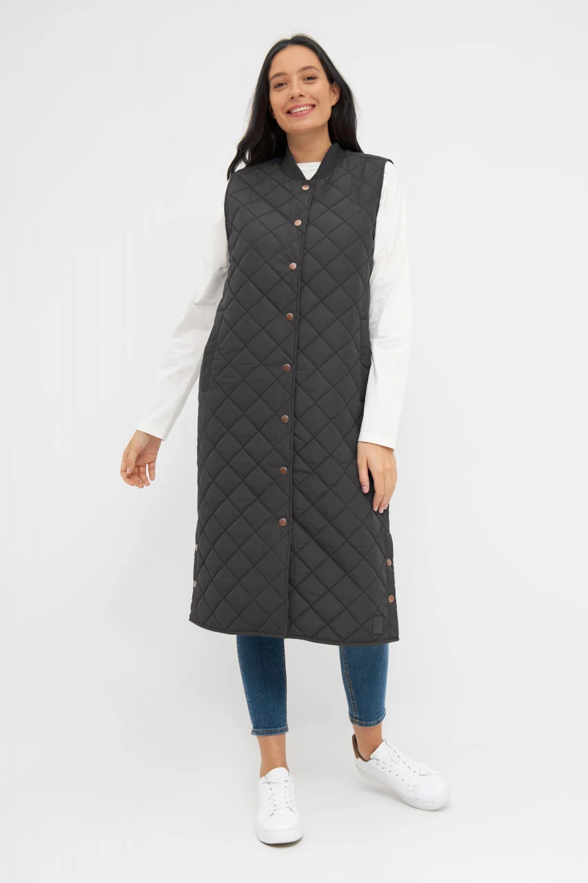 Derbe Quiltby Vest Damen Jacke Schwarz Black Nachhaltig 5 Derbe Quiltby Vest Damen Jacke Schwarz Black Nachhaltig - Image 3